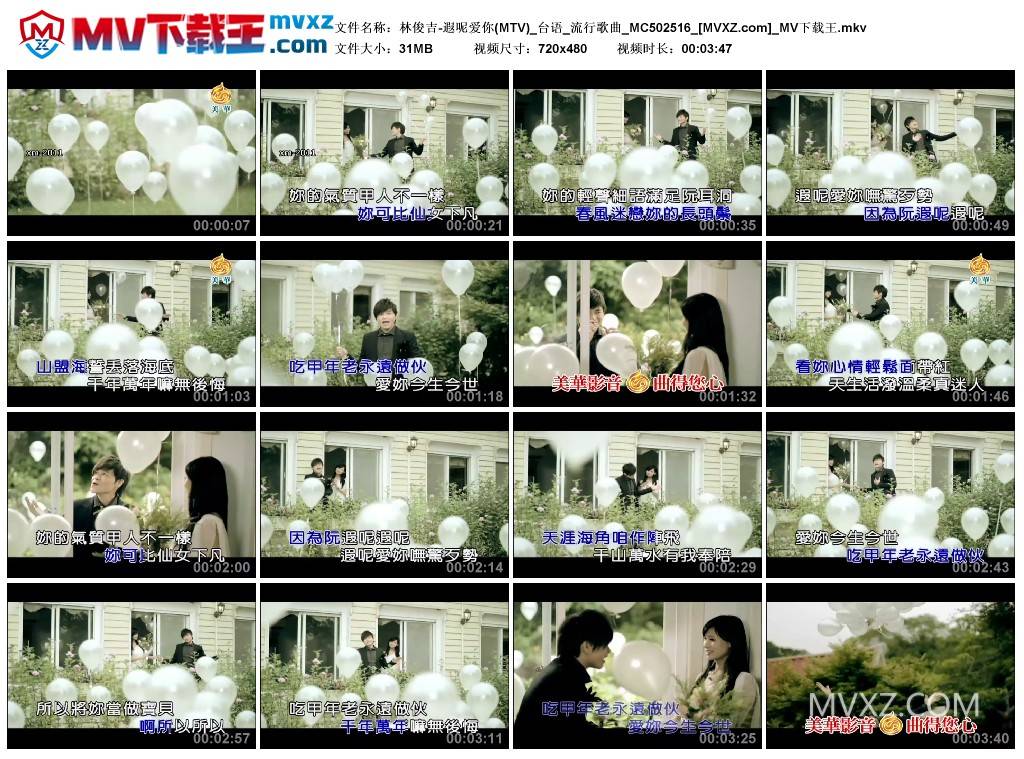 林俊吉-遐呢爱你(MTV)_台语_流行歌曲_MC502516